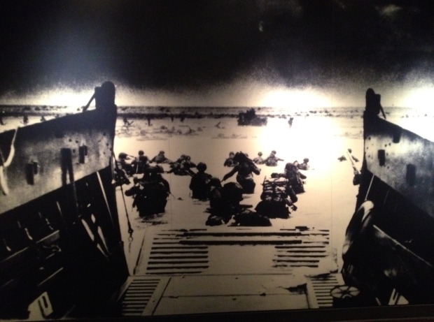 Photograph of D-Day landings, National World War Two Museum, New Orleans