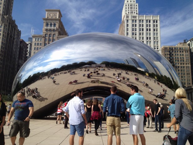 Bean sculpture, Millenium Park, Chicago (Photo: DY, 2014)