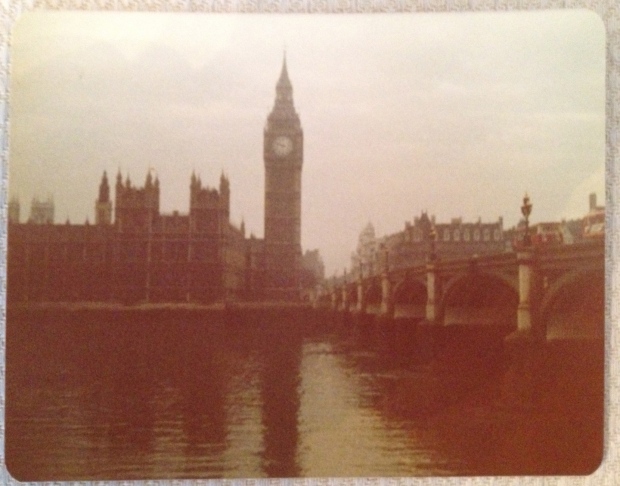 My first ever snapshot of London (January 1981)