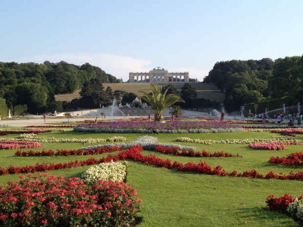 The gardens of Schoenbrunn Palace